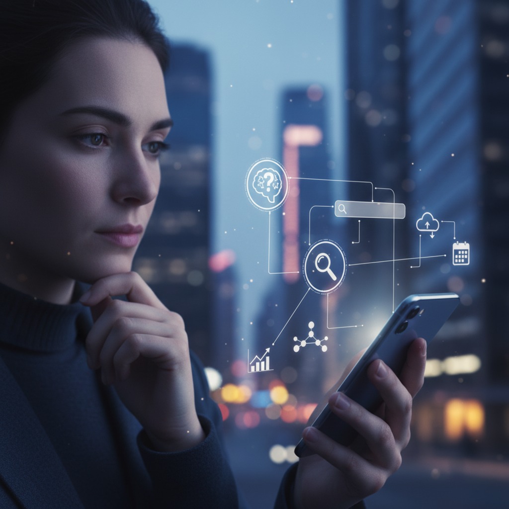 Infographic mapping the various ways to leverage AI on my phone across different apps