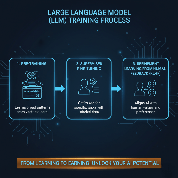 What is GPT training process