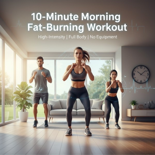 10-Minute Morning Fat-Burning Workout example showing metabolic ignition