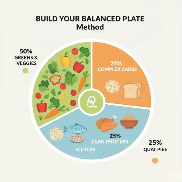 Healthy Diet Plan for Weight Loss plate method