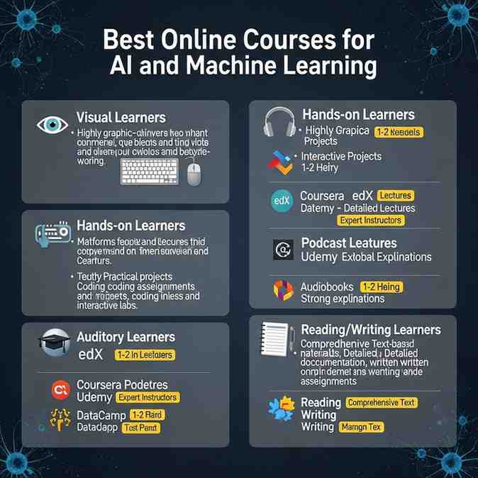 Best Online Courses for AI and Machine Learning learning styles
