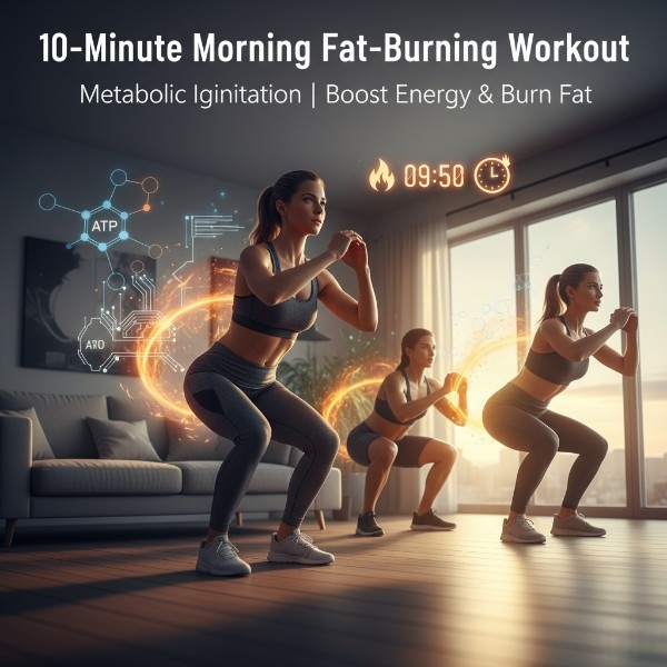 10-Minute Morning Fat-Burning Workout feature image