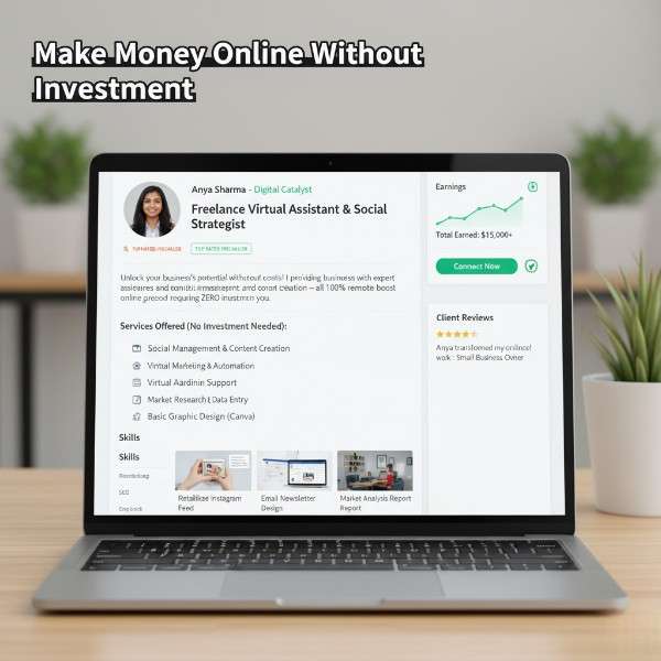Make money online without investment freelancing profile example